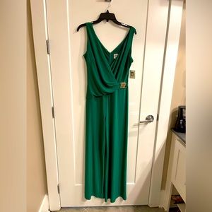 Kelly Green Ann Klein women jumpsuit